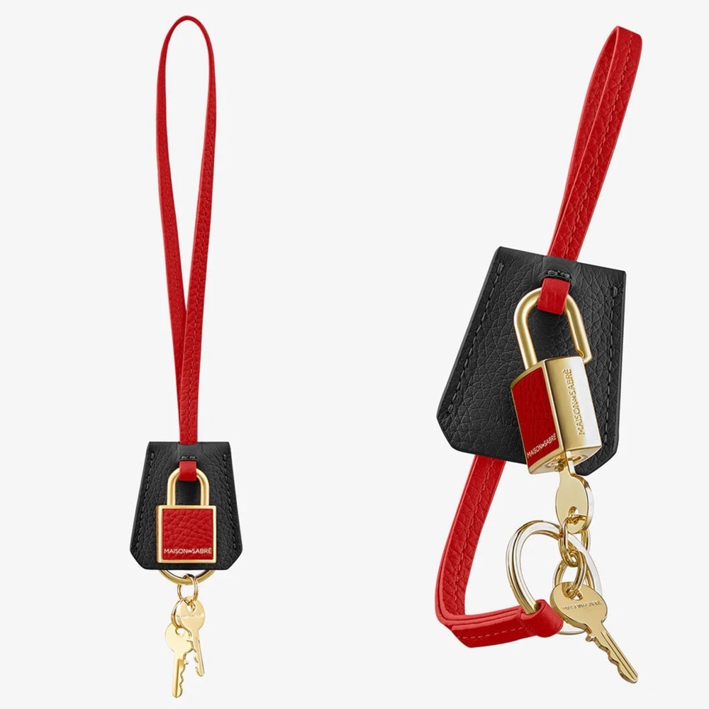 Brand New- MAISON de SABRÉ The SABRÉMOJI™ Padlock Charm in Rouge Noir 🖤🍓